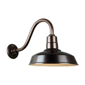 Hi-Lite 14" Classic Shade Gooseneck - 16" Small Loop Arm - 120V - Oil Rubbed Bronze