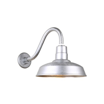 Hi-Lite 14" Classic Shade Gooseneck - 16" Small Loop Arm - 120V - Galvanized Steel
