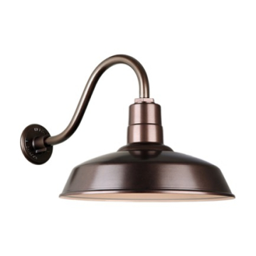 Hi-Lite 16" Classic Shade Gooseneck - 16" Small Loop Arm - 120V - Oil Rubbed Bronze