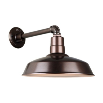 Hi-Lite 16" Classic Shade Gooseneck - 11.5" Straight Arm - 120V - Oil Rubbed Bronze