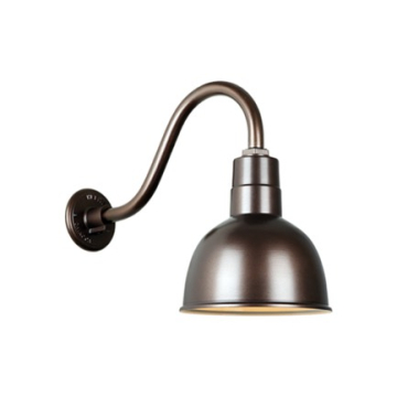 Hi-Lite 10" Deep Bowl Shade Gooseneck - 16" Small Loop Arm - 120V - Oil Rubbed Bronze