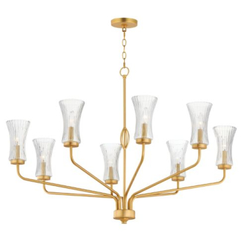 Maxim Lighting Camelot 8-Light Chandelier - 120V - Natural Aged Brass