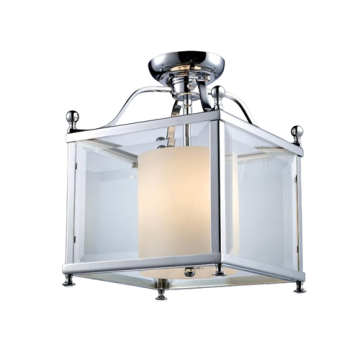 Z-Lite Fairview 3-Light Medium Semi-Flush Mount - 120V - Chrome