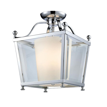 Z-Lite Ashbury 3-Light Semi-Flush Mount - 120V - Chrome