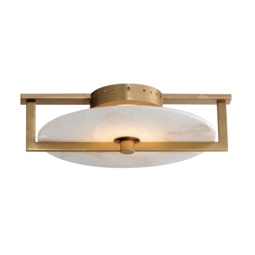 Maxim Lighting Quarry LED Wall Sconce/Flush Mount - 3000K - 120V - Natural Aged Brass