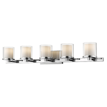 Z-Lite Schema 5-Light LED Vanity - 3000K - 120V - Chrome 