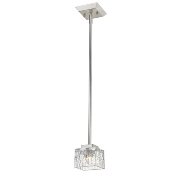 Z-Lite Rubicon 1-Light LED Pendant - 3000K - 120V - Brushed Nickel