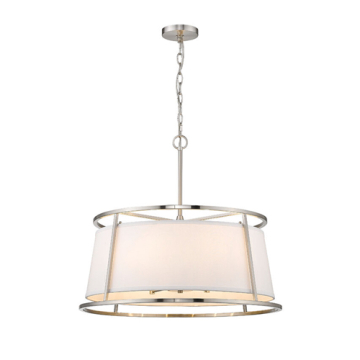 Z-Lite Lenyx 6-Light Chandelier - 120V - Brushed Nickel