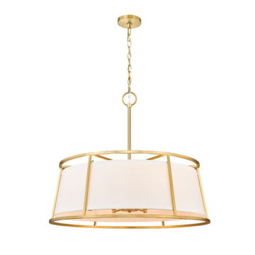 Z-Lite Lenyx 8-Light Chandelier - 120V - Rubbed Brass