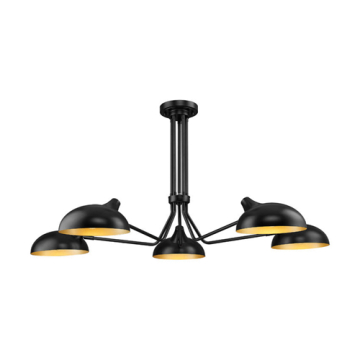 Z-Lite Bellamy 5-Light Semi-Flush Mount - 120V - Matte Black