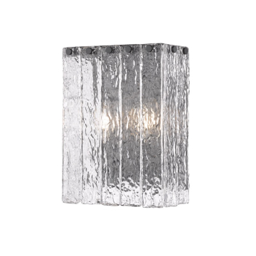 Z-Lite Glacier 2-Light Wall Sconce - 120V - Matte Black / Clear