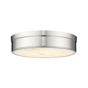 Z-Lite Anders 1-Light LED Flush Mount - CCT Selectable - 120V - Polished Nickel