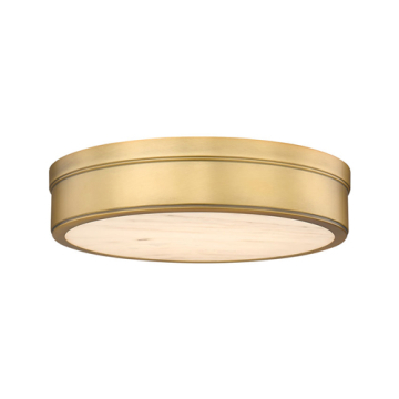 Z-Lite Anders 1-Light LED Flush Mount - CCT Selectable - 120V - Rubbed Brass