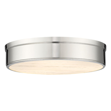 Z-Lite Anders 3-Light LED Flush Mount - CCT Selectable - 120V - Polished Nickel