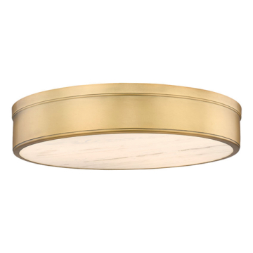 Z-Lite Anders 3-Light LED Flush Mount - CCT Selectable - 120V - Rubbed Brass