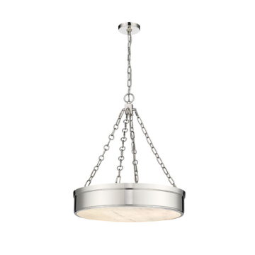 Z-Lite Anders 3-Light LED Chandelier - CCT Selectable - 120V - Polished Nickel