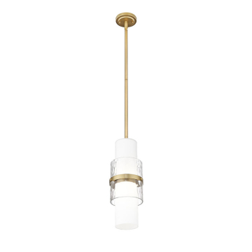 Z-Lite Cayden 1-Light Pendant w/ Down Rod - 120V - Modern Gold