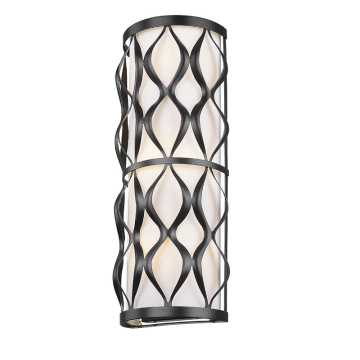 Z-Lite Harden 3-Light Wall Sconce - 120V - Matte Black
