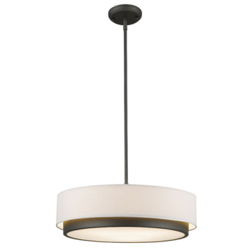 Z-Lite Jade 22" 3-Light Pendant - 120V - Factory Bronze