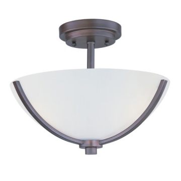 Maxim Lighting Deven 3-Light Semi-Flush Mount - 120V - Oil Rubbed Bronze