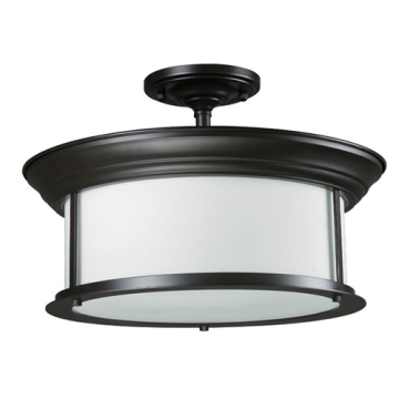 Z-Lite Sonna 3-Light Semi-Flush Mount - 120V - Bronze