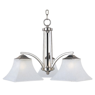 Maxim Lighting Aurora 3-Light Chandelier - 120V - Satin Nickel