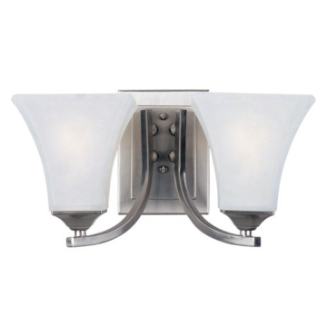 Maxim Lighting Aurora 2-Light Bath Vanity Light - 120V - Satin Nickel