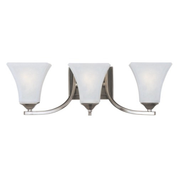 Maxim Lighting Aurora 3-Light Bath Vanity Light - 120V - Satin Nickel