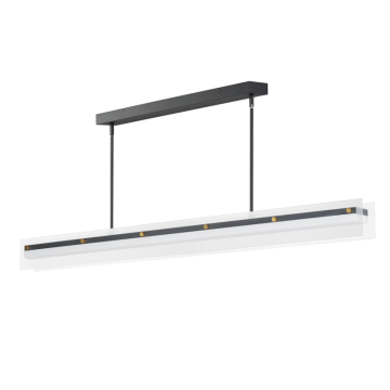 Maxim Lighting Spectre 61.5" Linear Pendant - CCT Selectable - 120-277V - Black / Natural Aged Brass