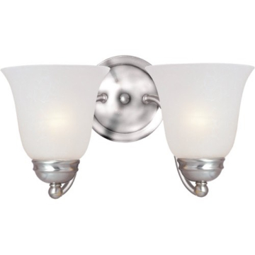 Maxim Lighting Basix 2-Light Bath Vanity Light - 120V - Satin Nickel