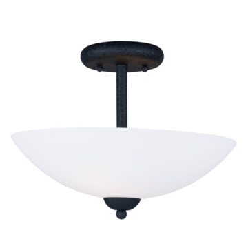Maxim Lighting Taylor 2-Light Semi-Flush Mount - 120V - Textured Black