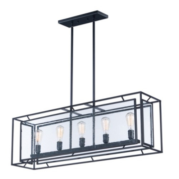 Maxim Lighting Era 5-Light Linear Pendant - 120V - Black