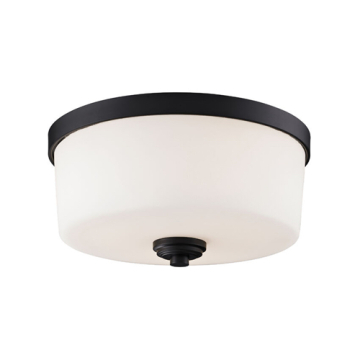Z-Lite Arlington 3-Light Flush Mount - 120V - Bronze