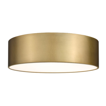 Z-Lite Harley 4-Light Flush Mount - 120V - Rubbed Brass