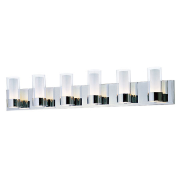Maxim Lighting Silo 6-Light Bath Vanity Light - 120V - Polished Chrome