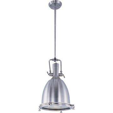 Maxim Lighting Hi-Bay 14" 1-Light Pendant - 120V - Satin Nickel