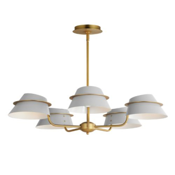 Maxim Lighting Lucas 5-Light Chandelier - 120V - Natural Aged Brass