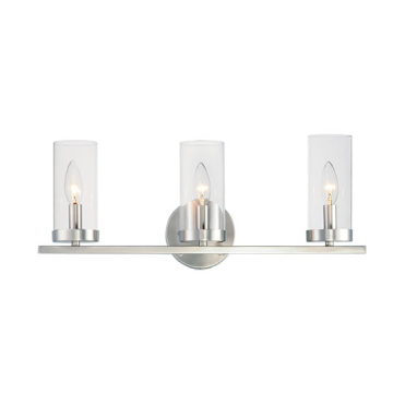 Maxim Lighting Sentinel 3-Light Bath Vanity Light - 120V - Satin Nickel