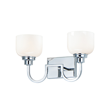 Maxim Lighting Swale 2-Light Bath Vanity Light - 120V - Polished Chrome