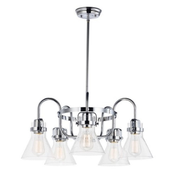 Maxim Lighting Seafarer 5-Light Chandelier - 120V - Polished Chrome