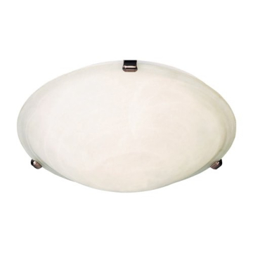 Maxim Lighting Malaga 16" 3-Light Flush Mount - Marble Glass Shade - 120V - Oil Rubbed Bronze