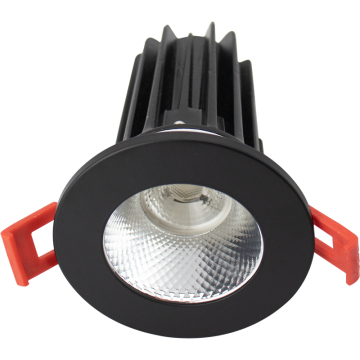 Lotus 2" LED Recessed Downlight - 8W - 2700K - 580 Lumens - Diamond Reflector - Round Black Trim - 120V