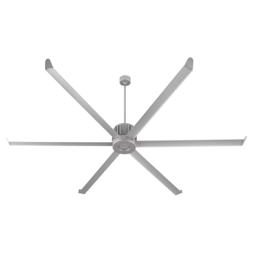 Oxygen Lighting Enorme 100" Outdoor Ceiling Fan - 120V - Classic Nickel