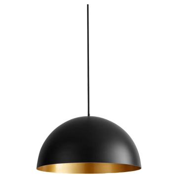 Oxygen Lighting Lucci 16" LED Pendant - 3000K - 120V - Black / Industrial Brass