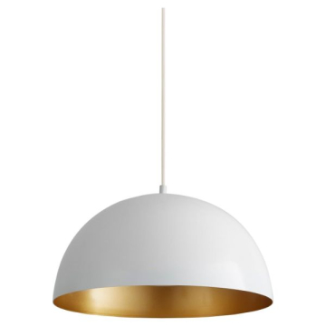Oxygen Lighting Lucci 23" LED Pendant - 3000K - 120V - White / Industrial Brass