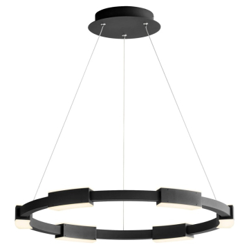 Oxygen Lighting Dieter 24" LED Pendant - 3000K - 120V - Black