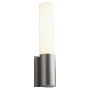 Oxygen Lighting Magnum LED Wall Sconce - 3000K - 120-277V - Matte White Acrylic / Satin Nickel