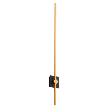Oxygen Lighting Zora 48" LED Wall Sconce - 3000K - 120V - Black / Industrial Brass