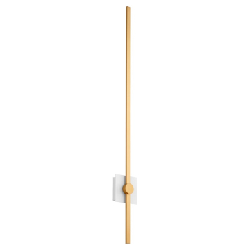 Oxygen Lighting Zora 48" LED Wall Sconce - 3000K - 120V - White / Industrial Brass