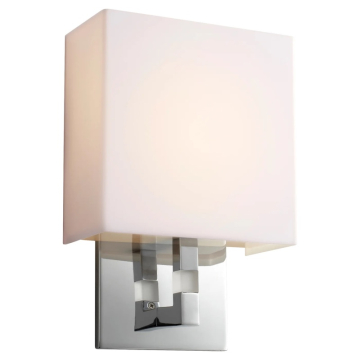 Oxygen Lighting Chameleon LED Wall Sconce - 3000K - 120-277V - Polished Chrome / Matte White Acrylic